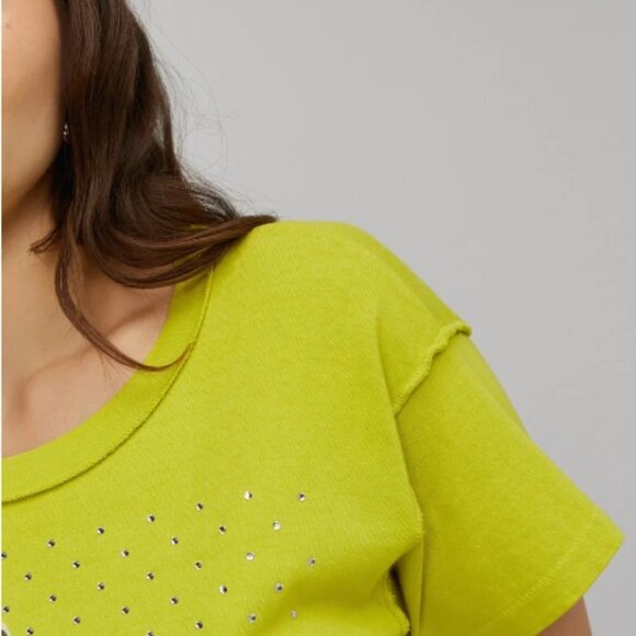 NEW DAYDREAMER THE CUT RHINESTONES REVERSE GF TEE X SMALL NWT - Picture 2 of 8